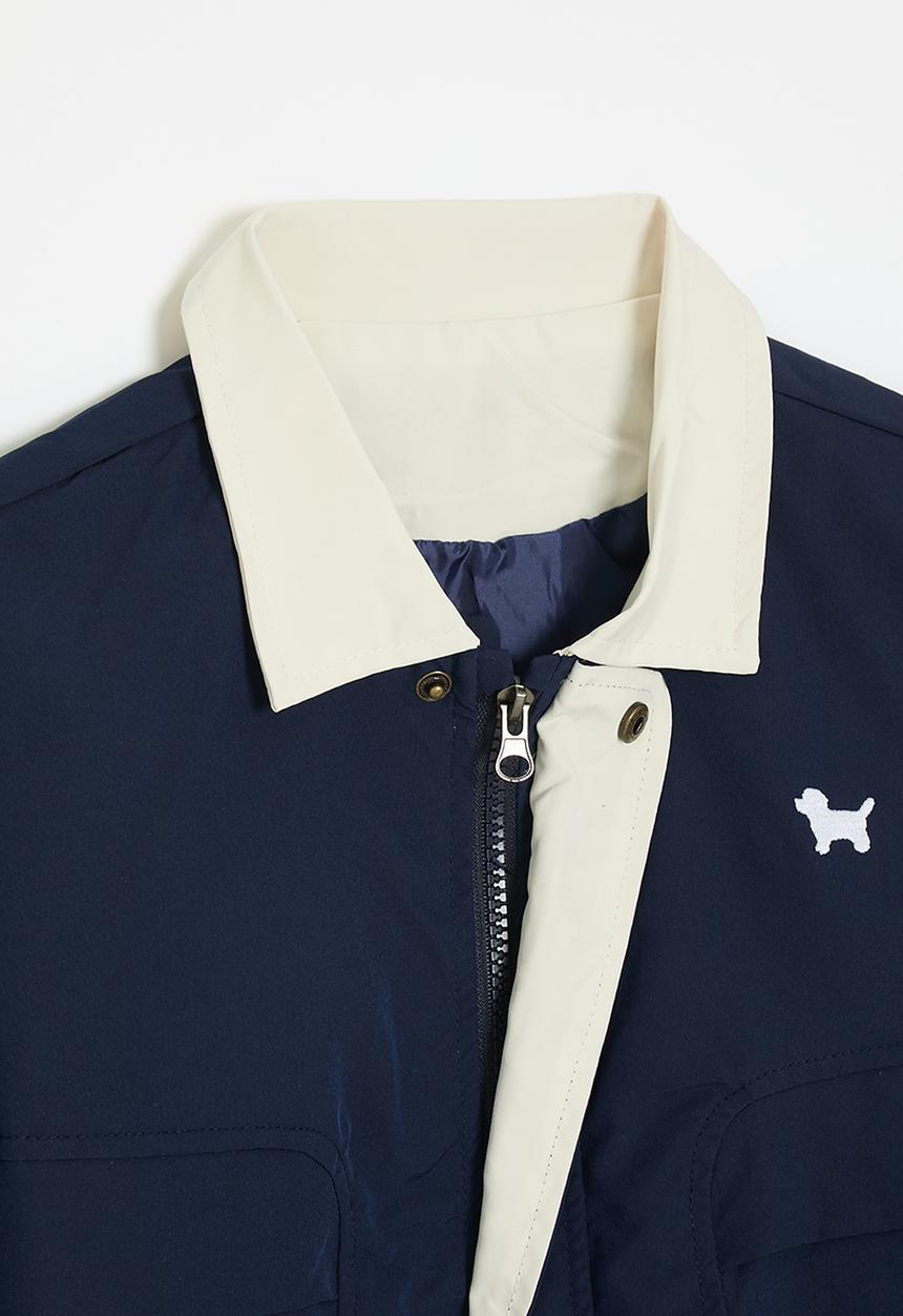 Pop Candy - Barn jacket - navy blue/cream
