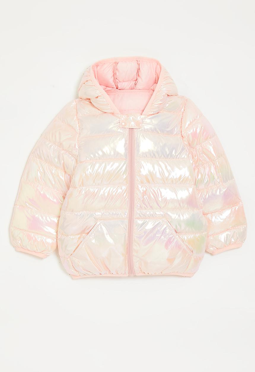 Pop Candy - Puffer with bear ears - pink shimmer