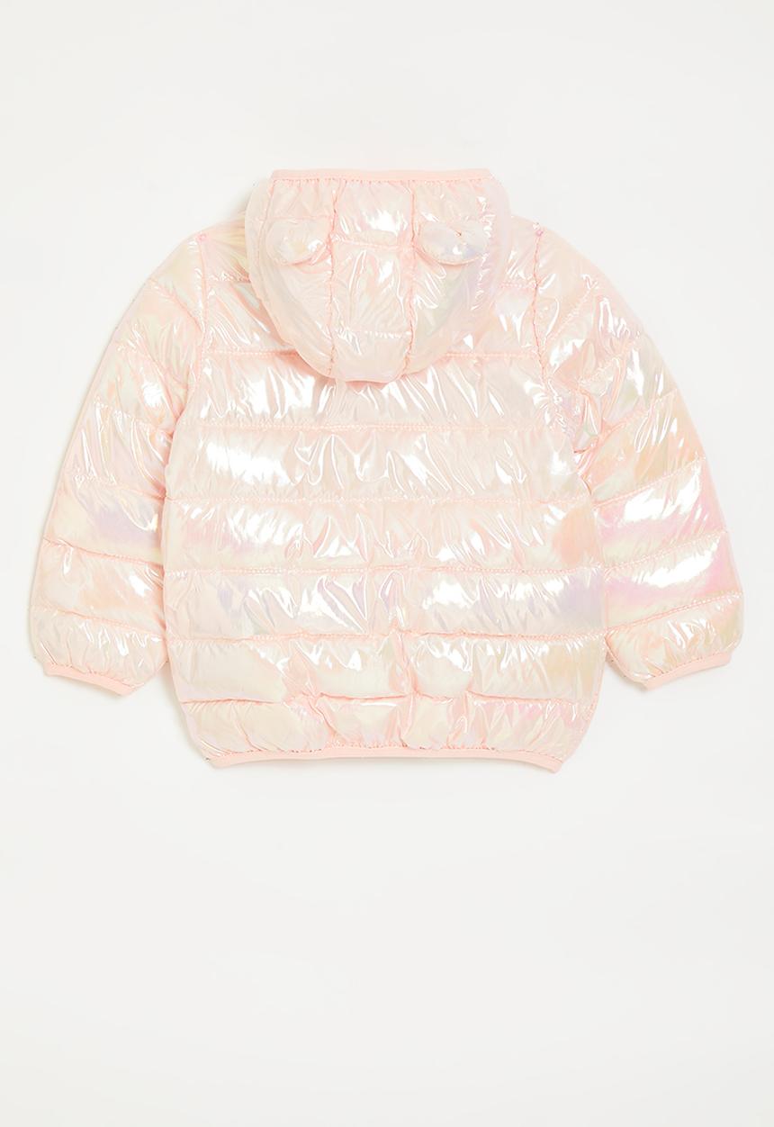Pop Candy - Puffer with bear ears - pink shimmer