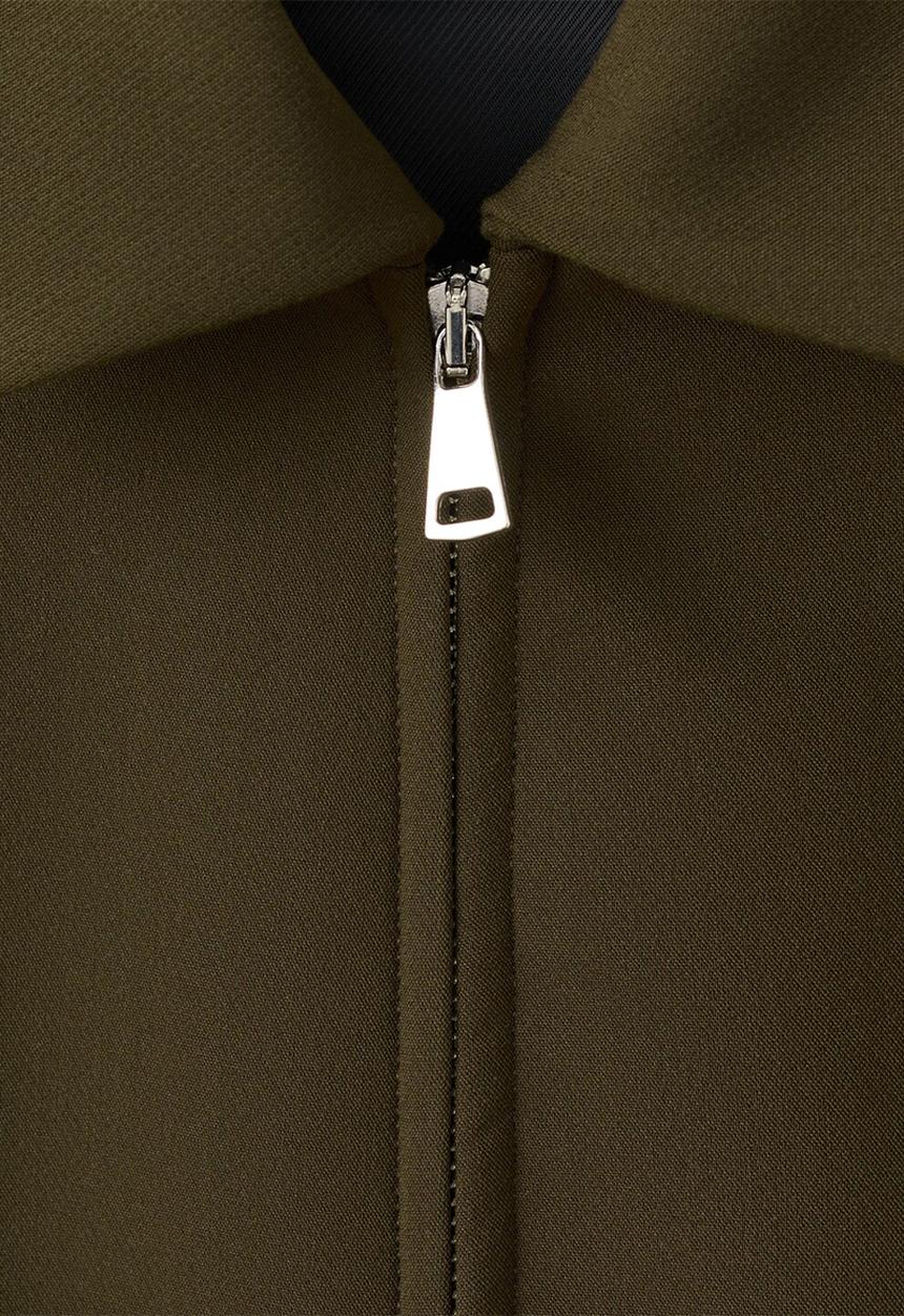 MANGO - Jacket cintu - khaki