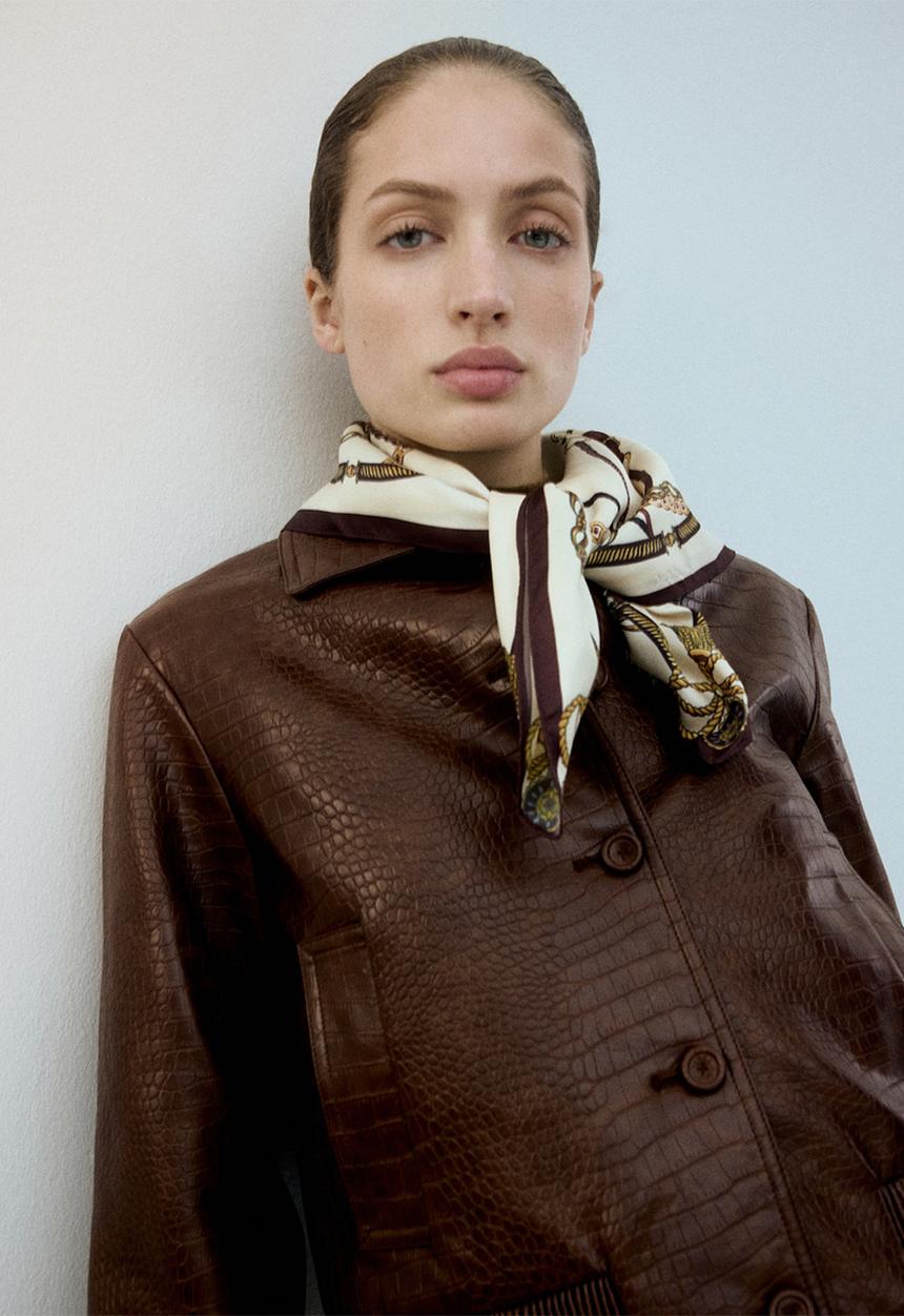 MANGO - Jacket dundee - brown
