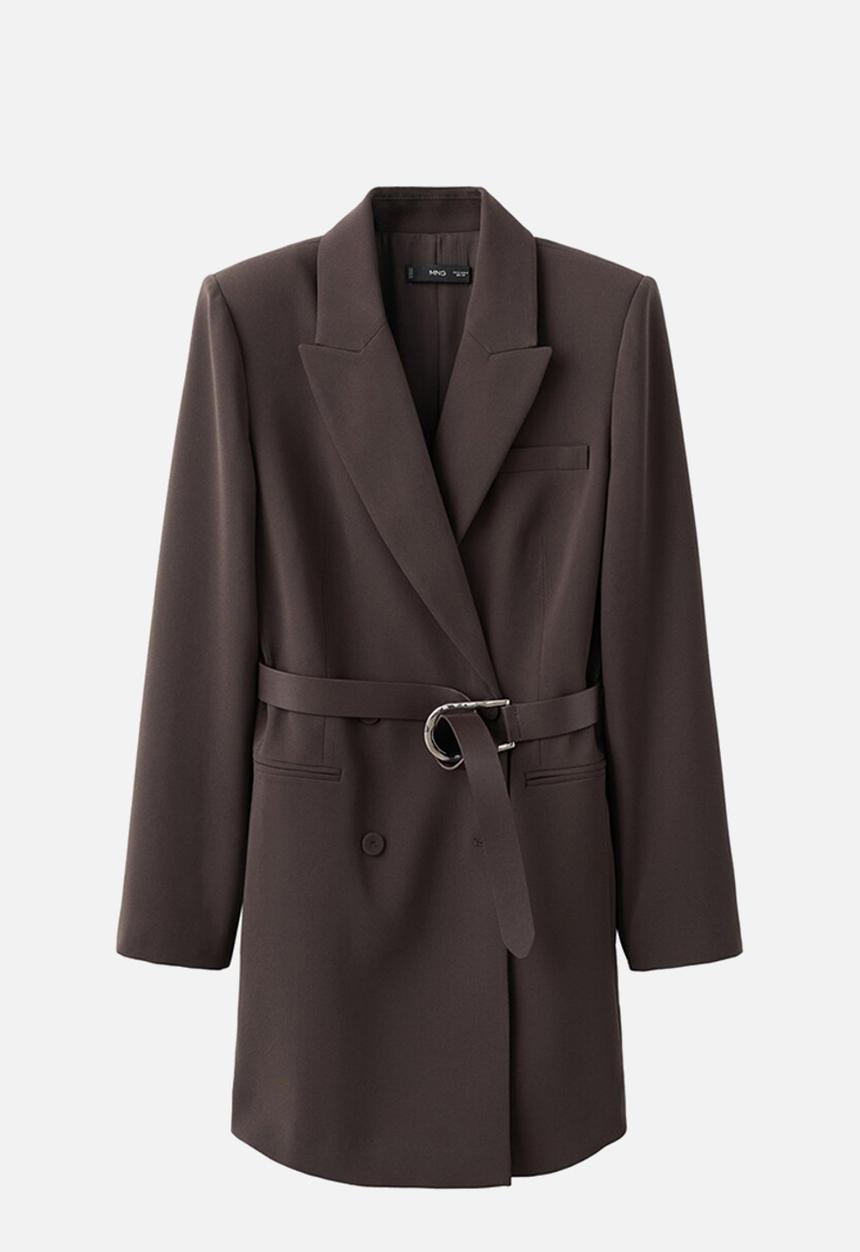 MANGO - Dress loida - dark brown