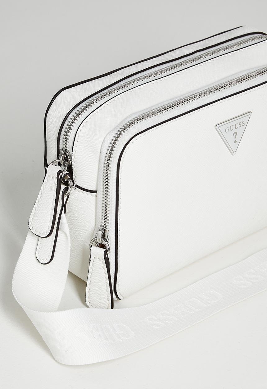 GUESS - Viviette mini zip crossbody bag - white