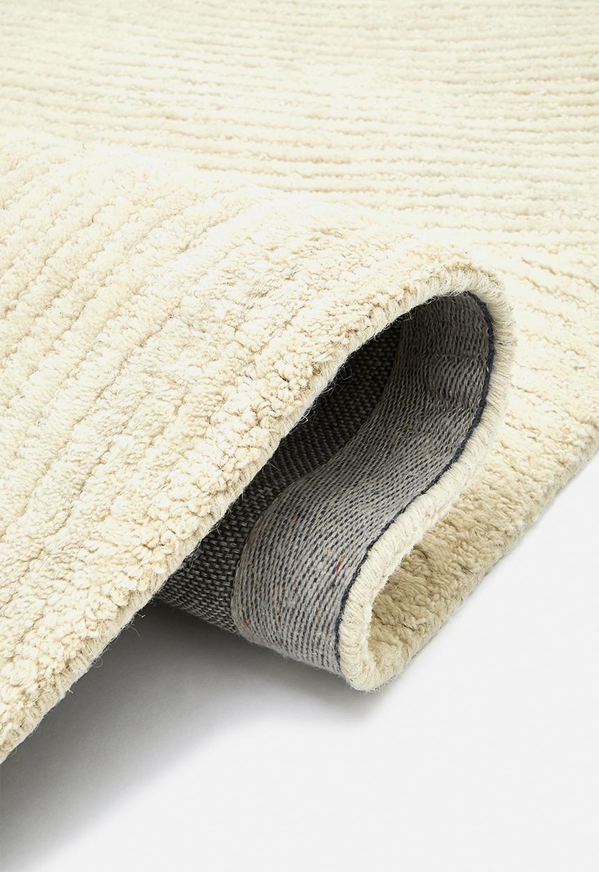 Sixth Floor - Wool Blend Swirl Rug - Ivory