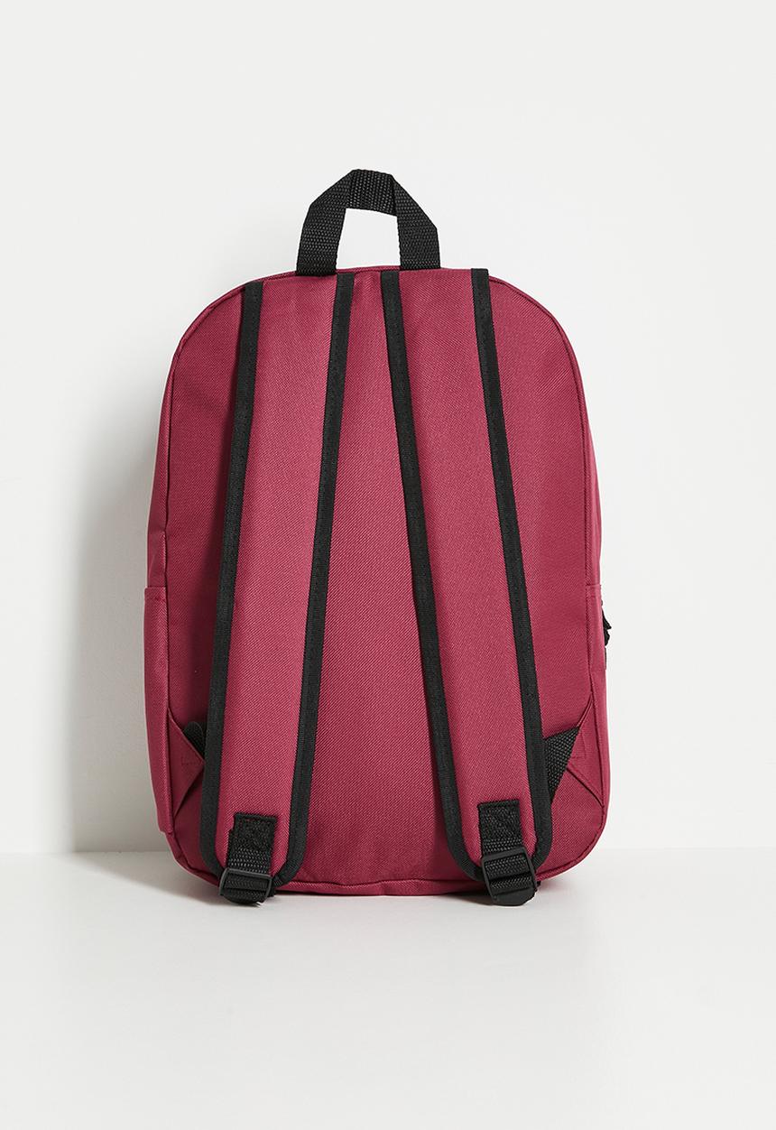 SOVIET - Jazz nylon backpack - burgundy & black