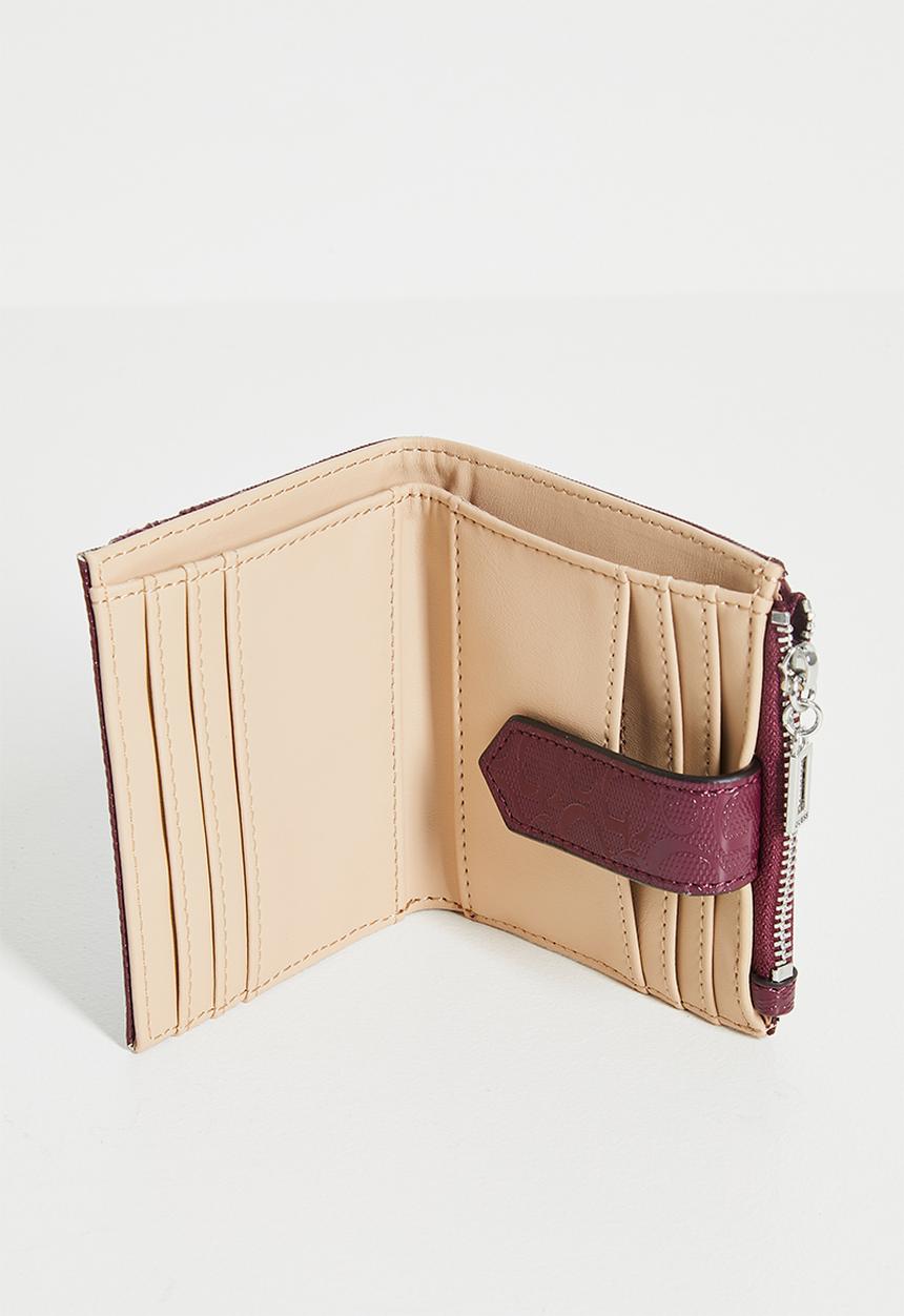 GUESS - Abbas sling credit card bag- oxblood