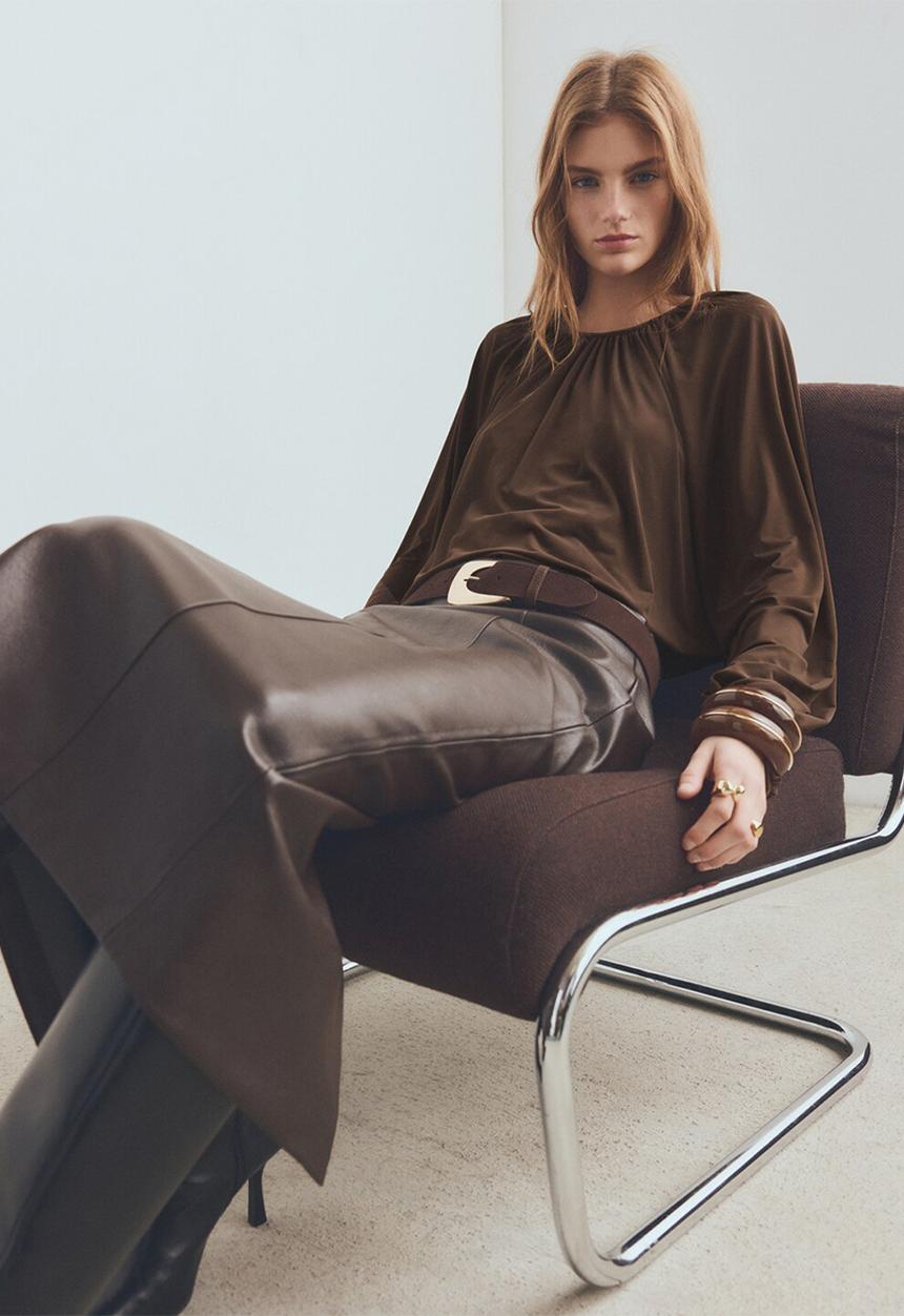 MANGO - Blouse gadea - brown
