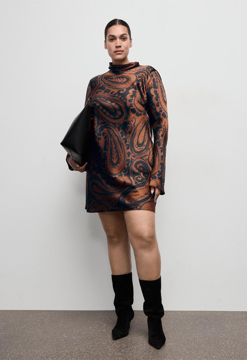 MANGO - Dress matilda - medium orange