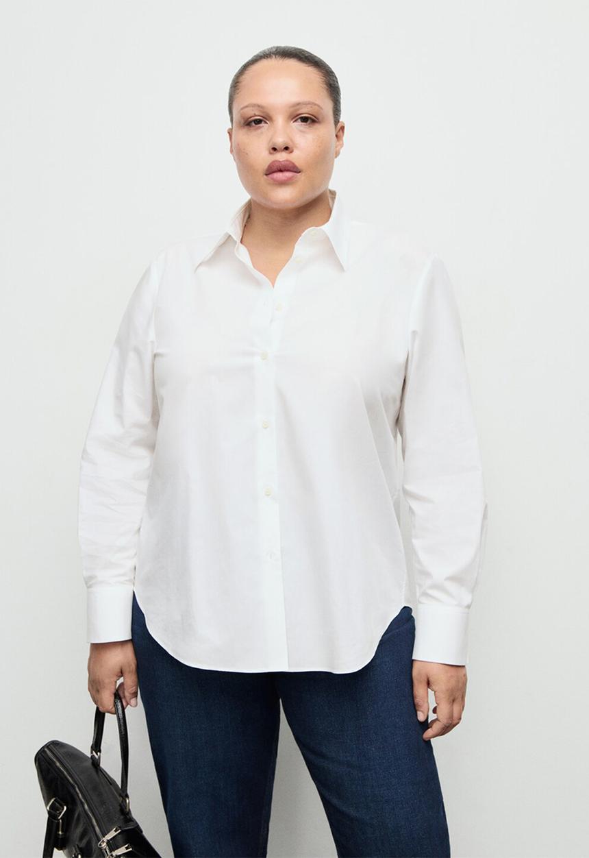 MANGO - Shirt regu - natural