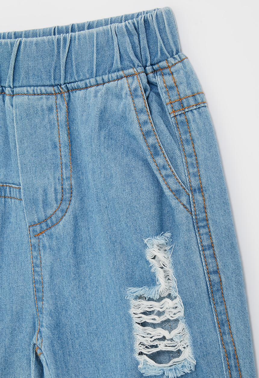 Pop Candy - Rip detail jean - blue