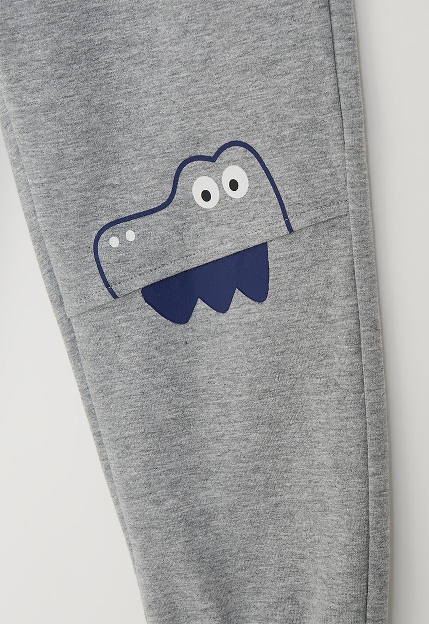 Pop Candy - Croc face sweatpants - grey