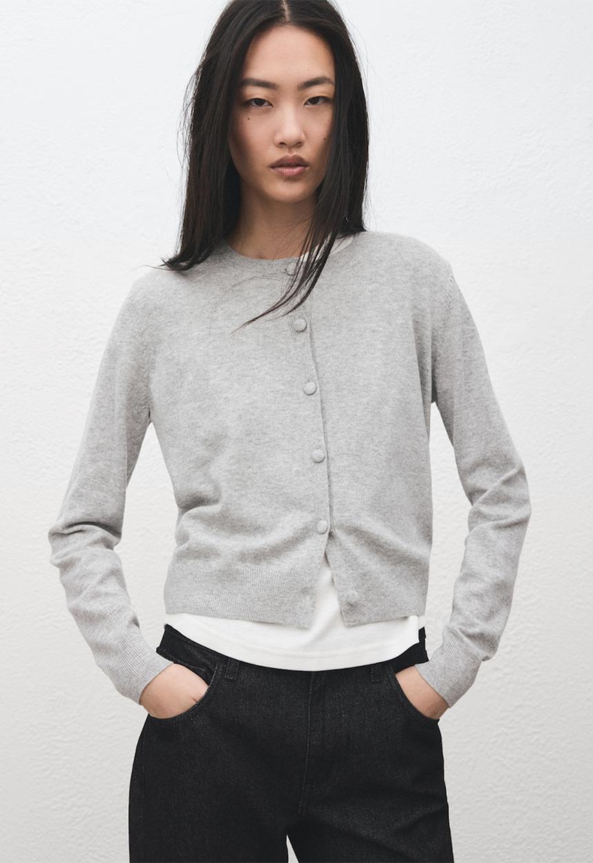 MANGO - Cardigan regalo - light/pastel gray