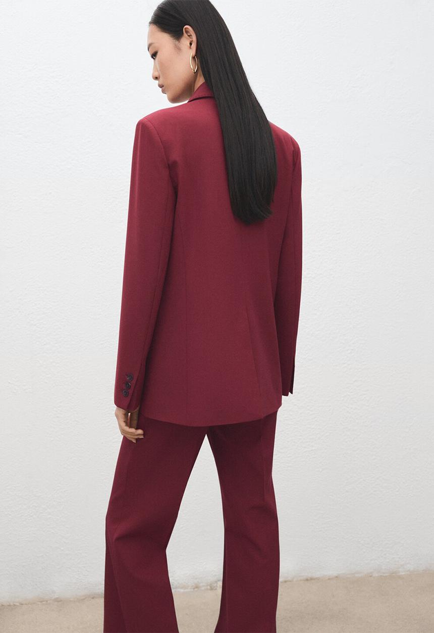 MANGO - Blazer irese - dark red