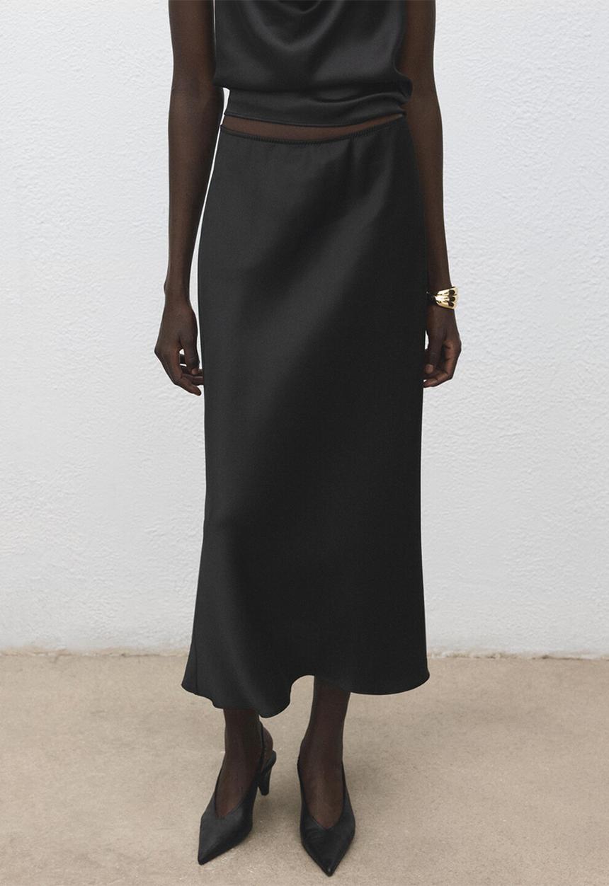 MANGO - Skirt newmia - black