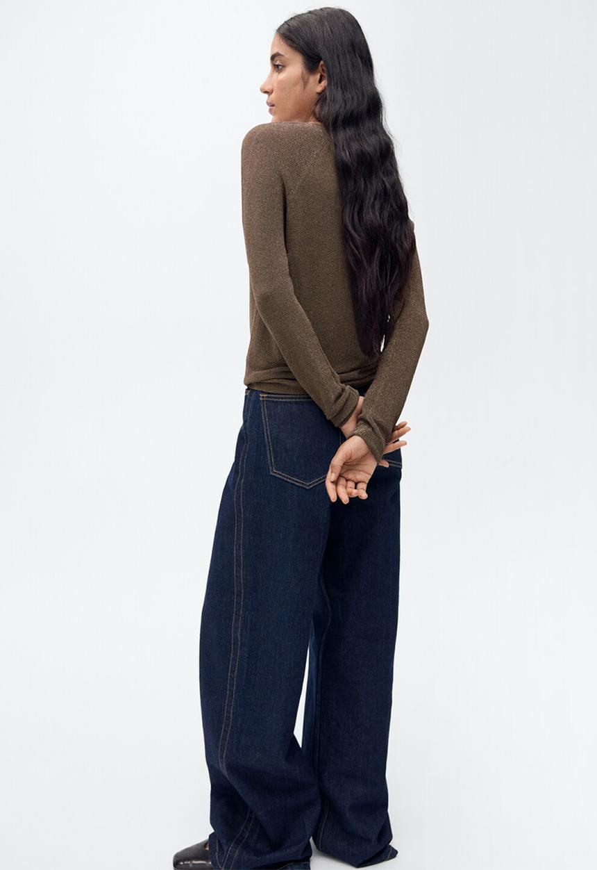 MANGO - Sweater kling - dark brown