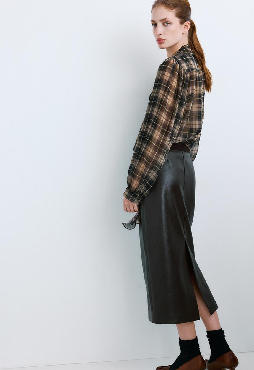 MANGO - Blouse scott - black