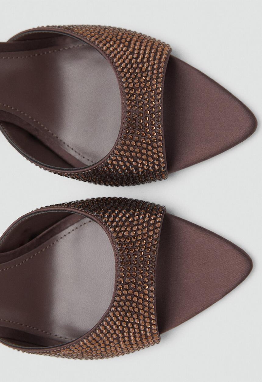 MANGO - Ivanac mule - dark brown