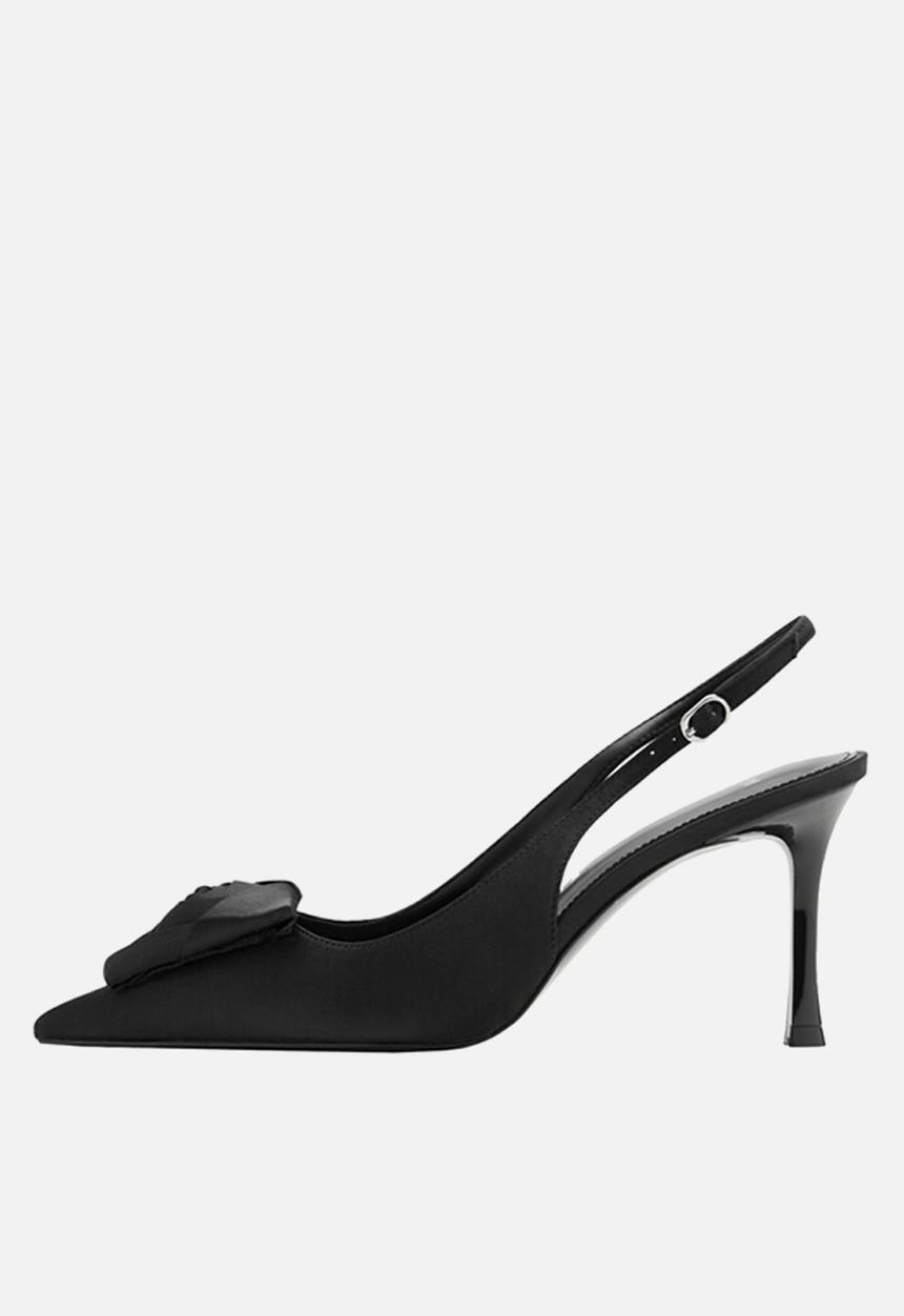 MANGO - Garden slingback - black