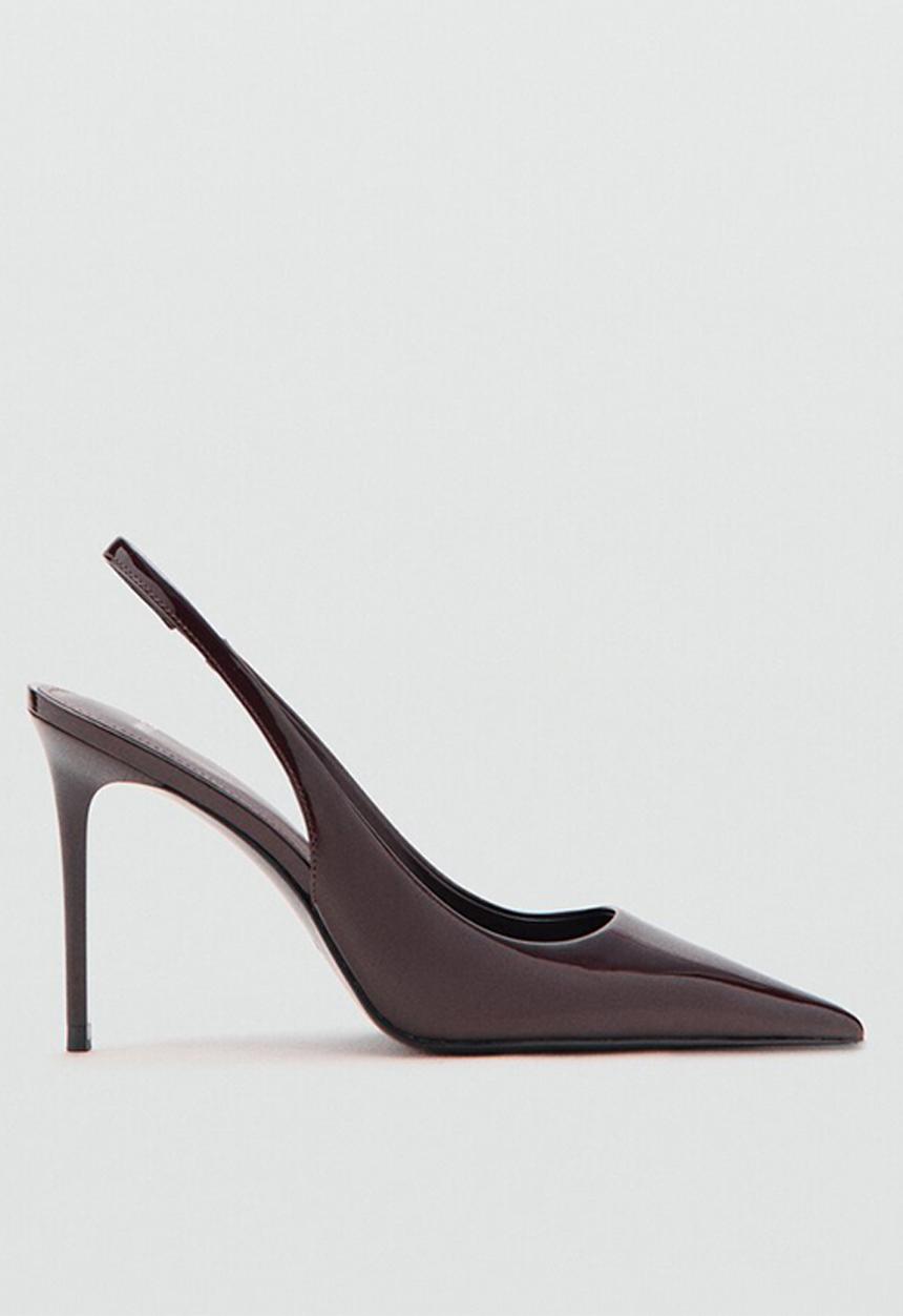 MANGO - Cookie1 slingback - dark red