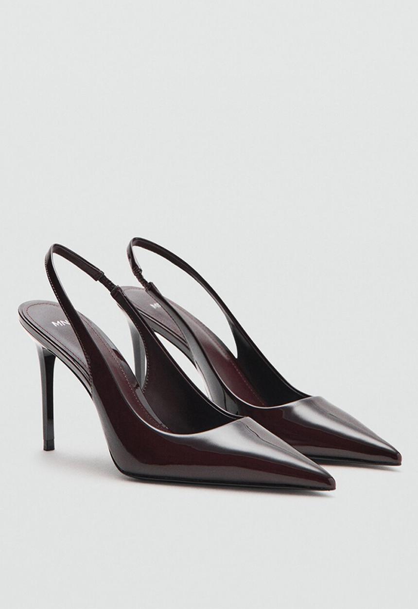 MANGO - Cookie1 slingback - dark red