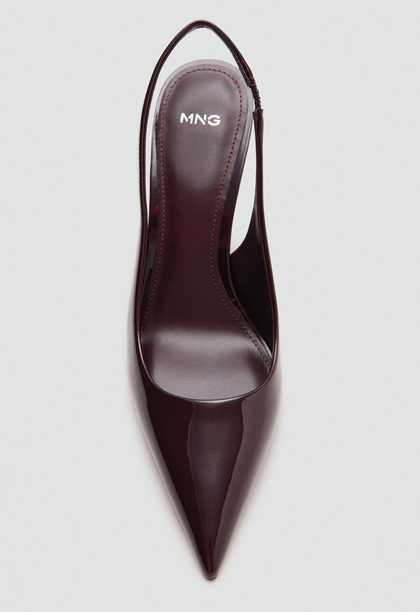 MANGO - Cookie1 slingback - dark red