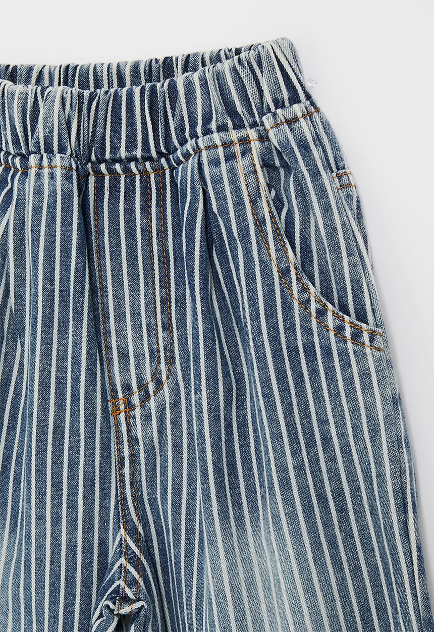 Pop Candy - Stripe patterned jeans - blue