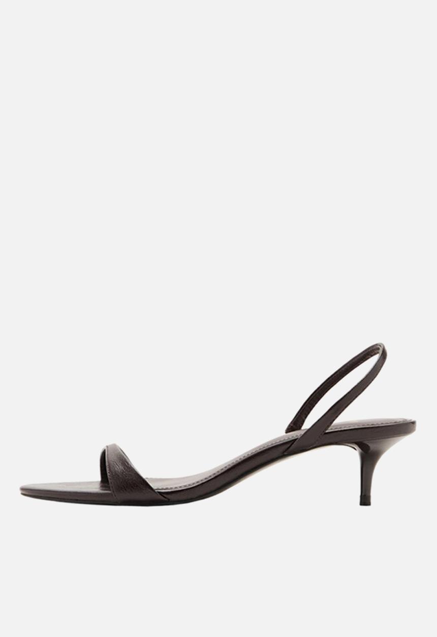 MANGO - Nighty heel - dark brown