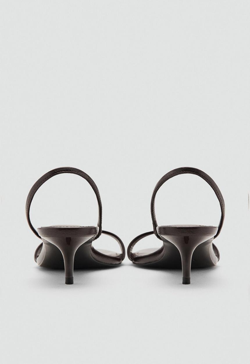 MANGO - Nighty heel - dark brown