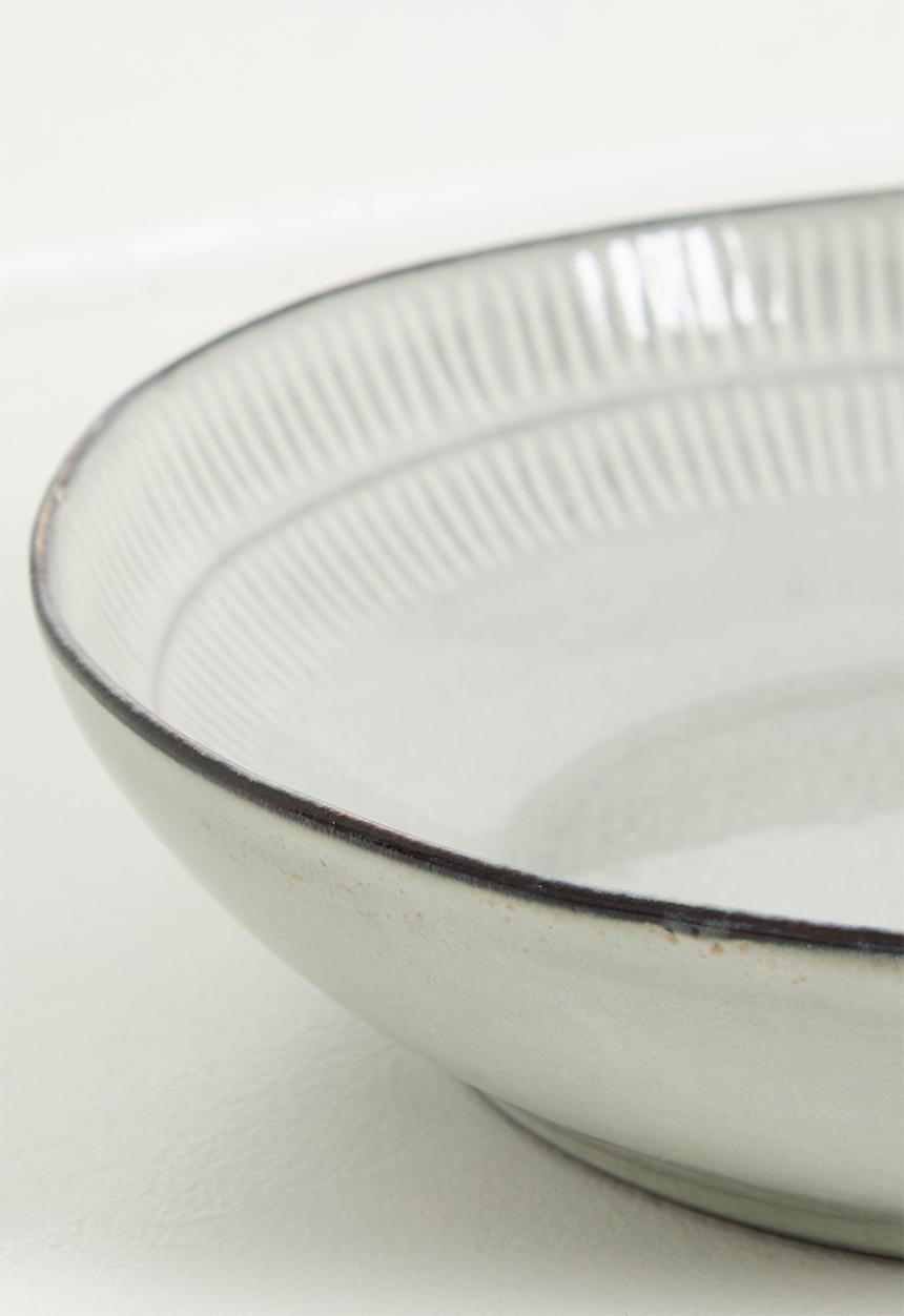 Excellent Houseware - Shift reactive pasta bowl set of 4 - Grey