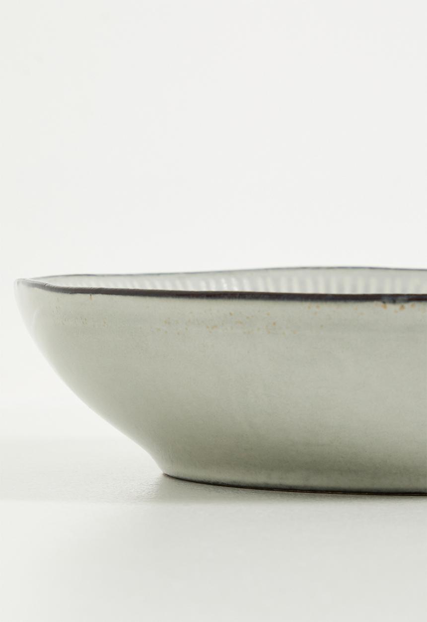 Excellent Houseware - Shift reactive pasta bowl set of 4 - Grey