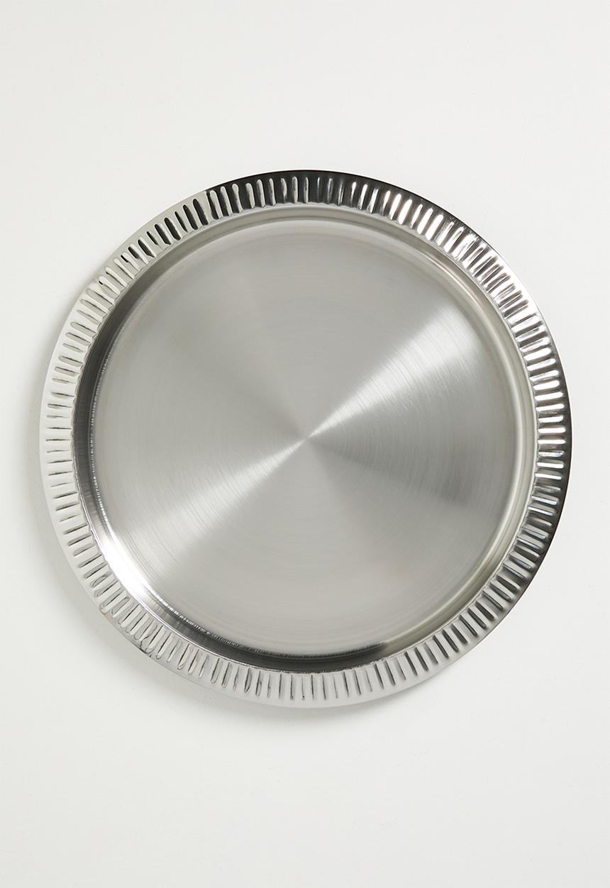 Excellent Houseware - Lark stainless steel drinks tray - silver