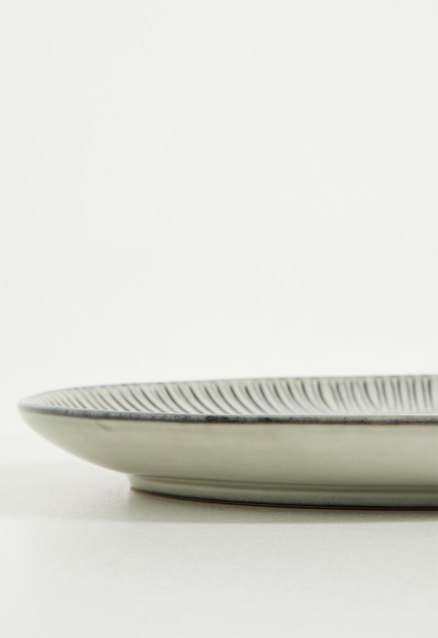 Excellent Houseware - Shift reactive dinner plate set of 4 - Grey