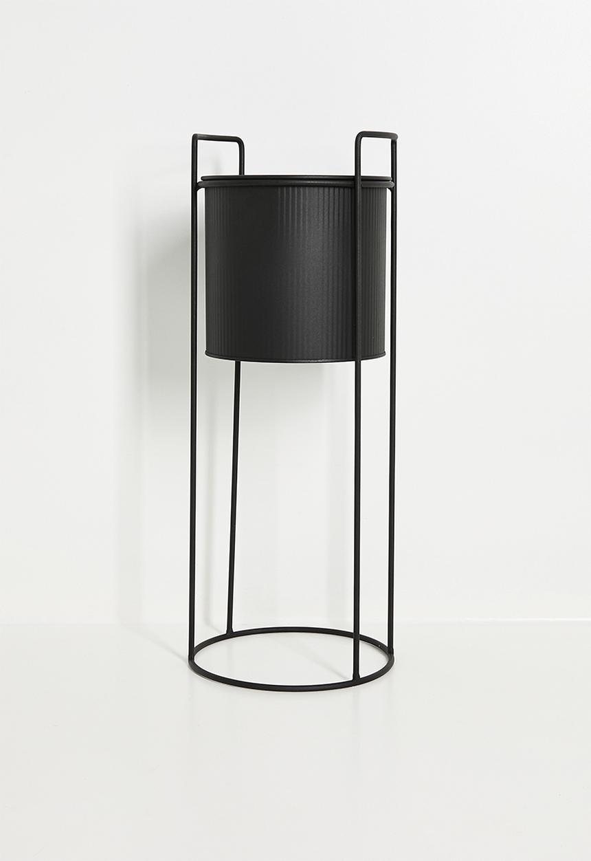 H&S - Rivo planter set of 2 - Black