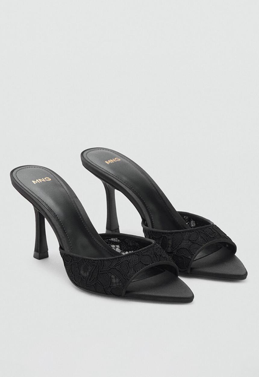 MANGO - Pepye mule - black