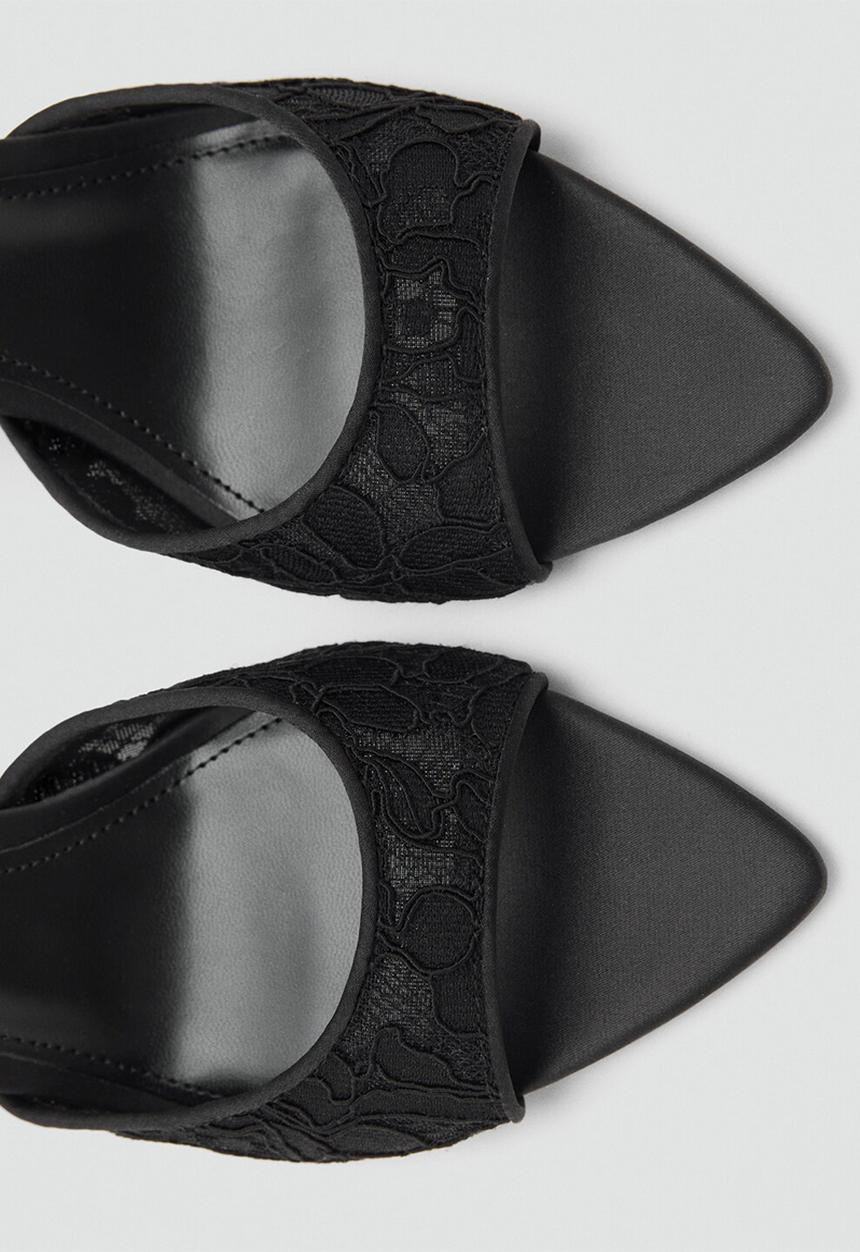 MANGO - Pepye mule - black