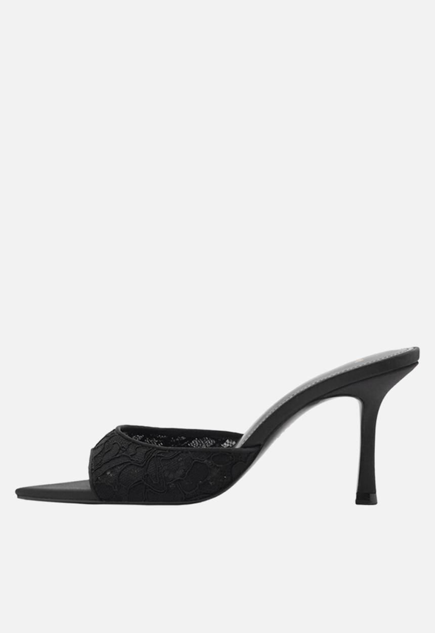 MANGO - Pepye mule - black