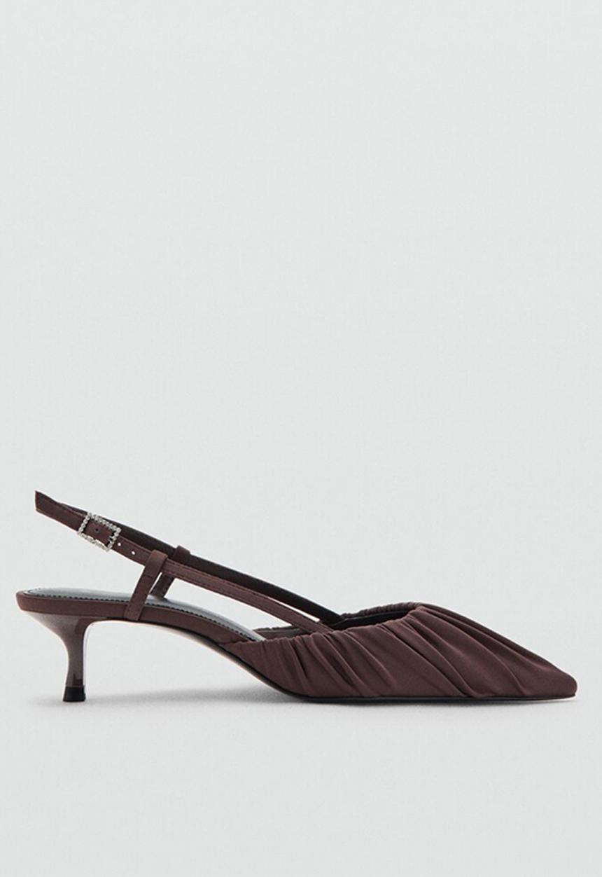 MANGO - Dobla slingback - dark brown