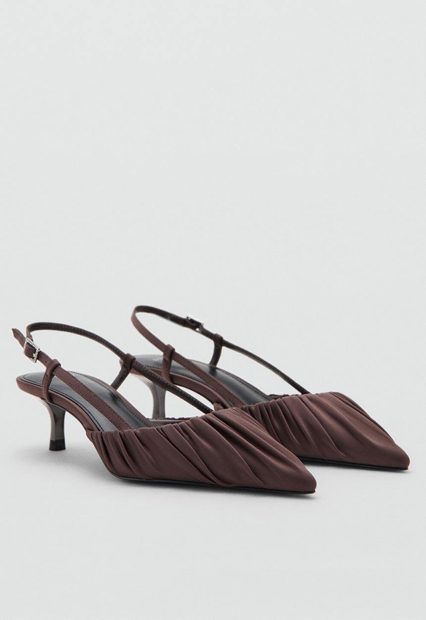MANGO - Dobla slingback - dark brown