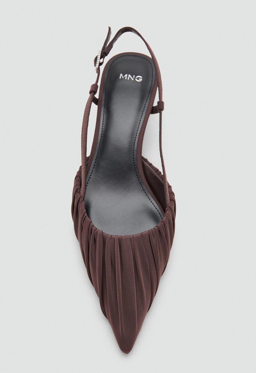MANGO - Dobla slingback - dark brown