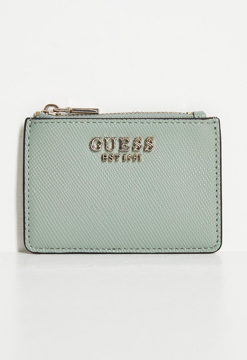 GUESS - Laurel ii sling zip card case - light sage