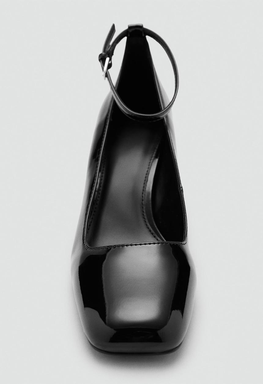 MANGO - Nito ankle strap - black
