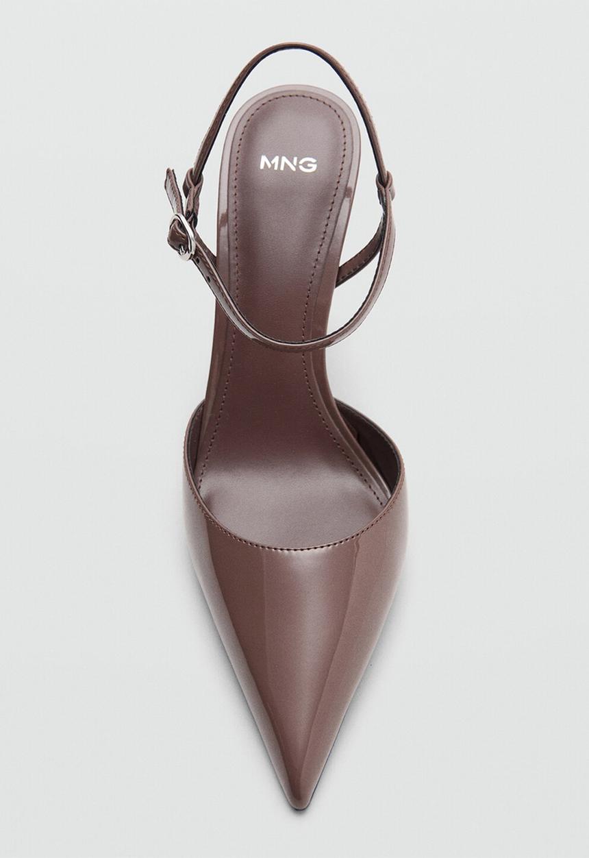 MANGO - Glitty ankle strap - light brown
