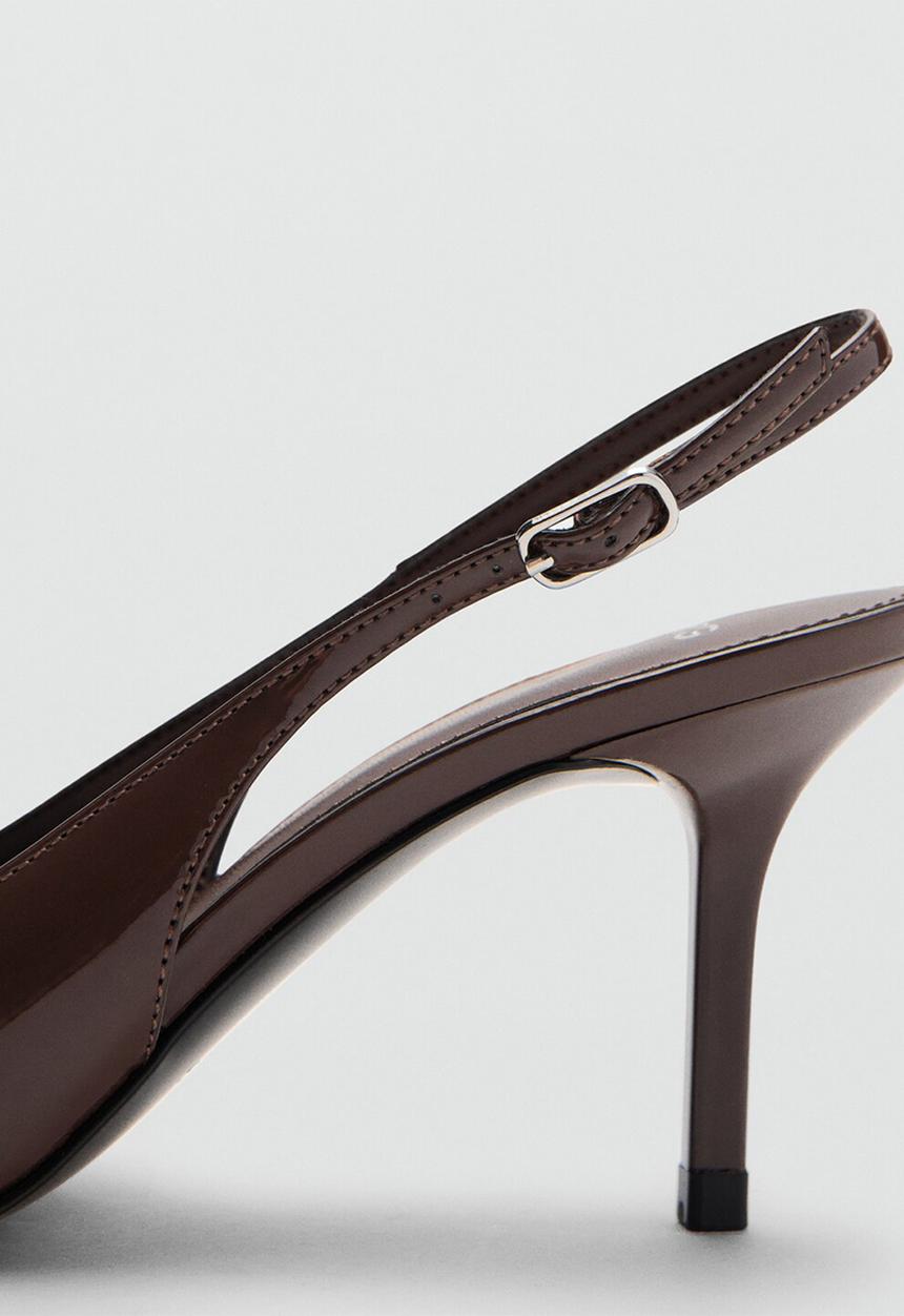 MANGO - Sol slingback - dark brown