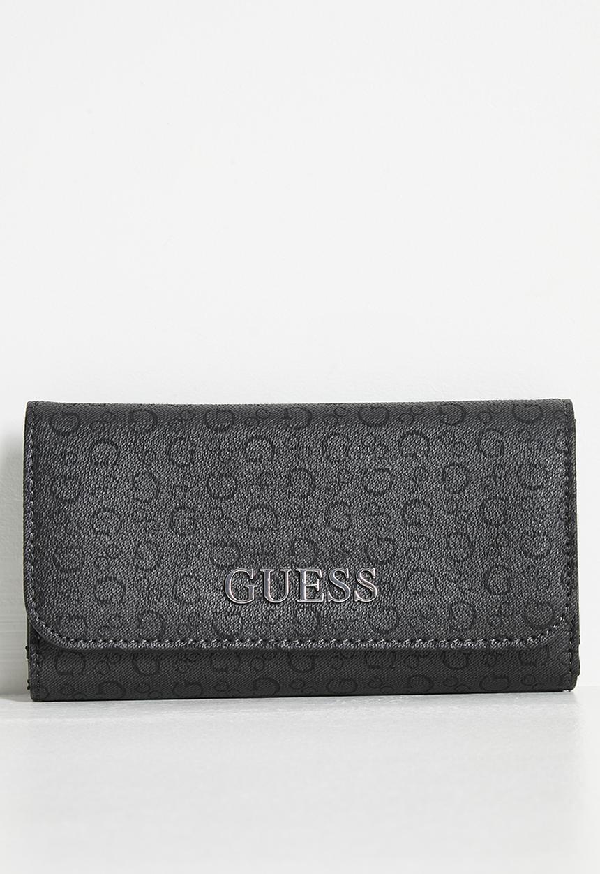 GUESS - Abbas slim clutch purse - grey