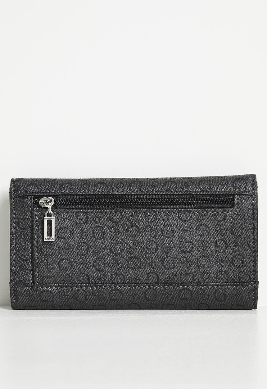GUESS - Abbas slim clutch purse - grey