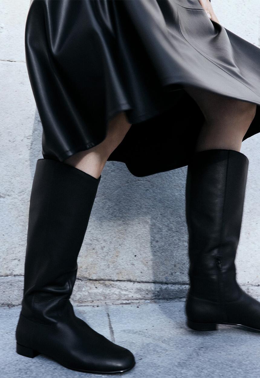 MANGO - Raqui riding boot - black