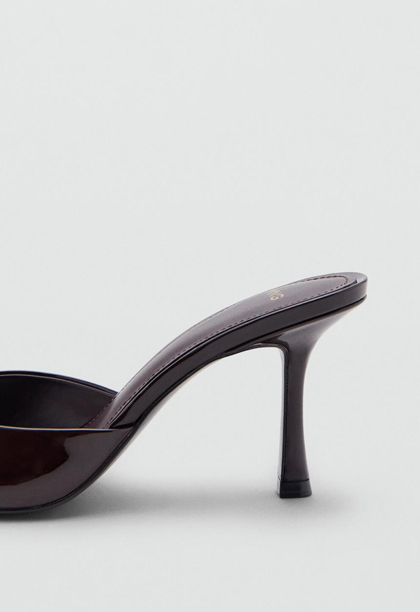 MANGO - Pepygr mule heel - dark red