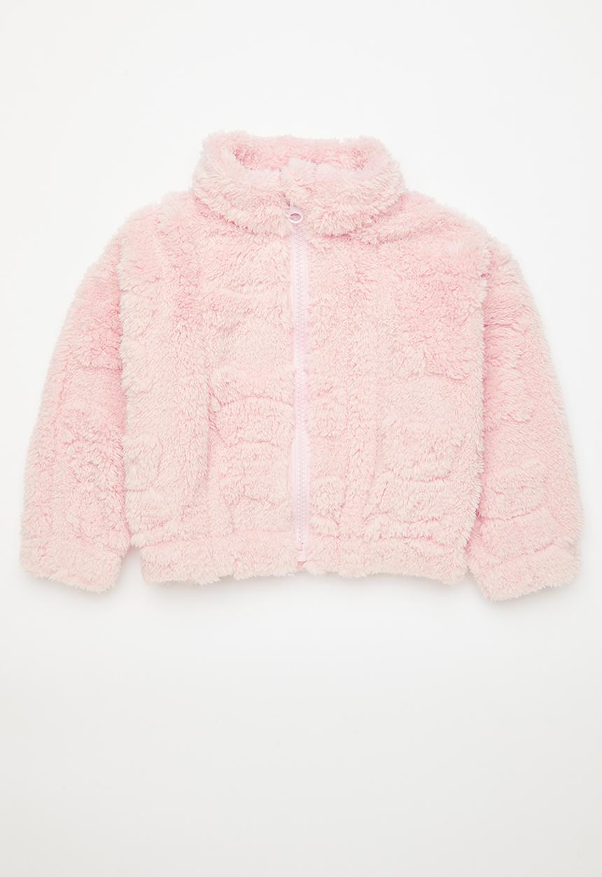 Pop Candy - Teddy fleece jacket - light pink