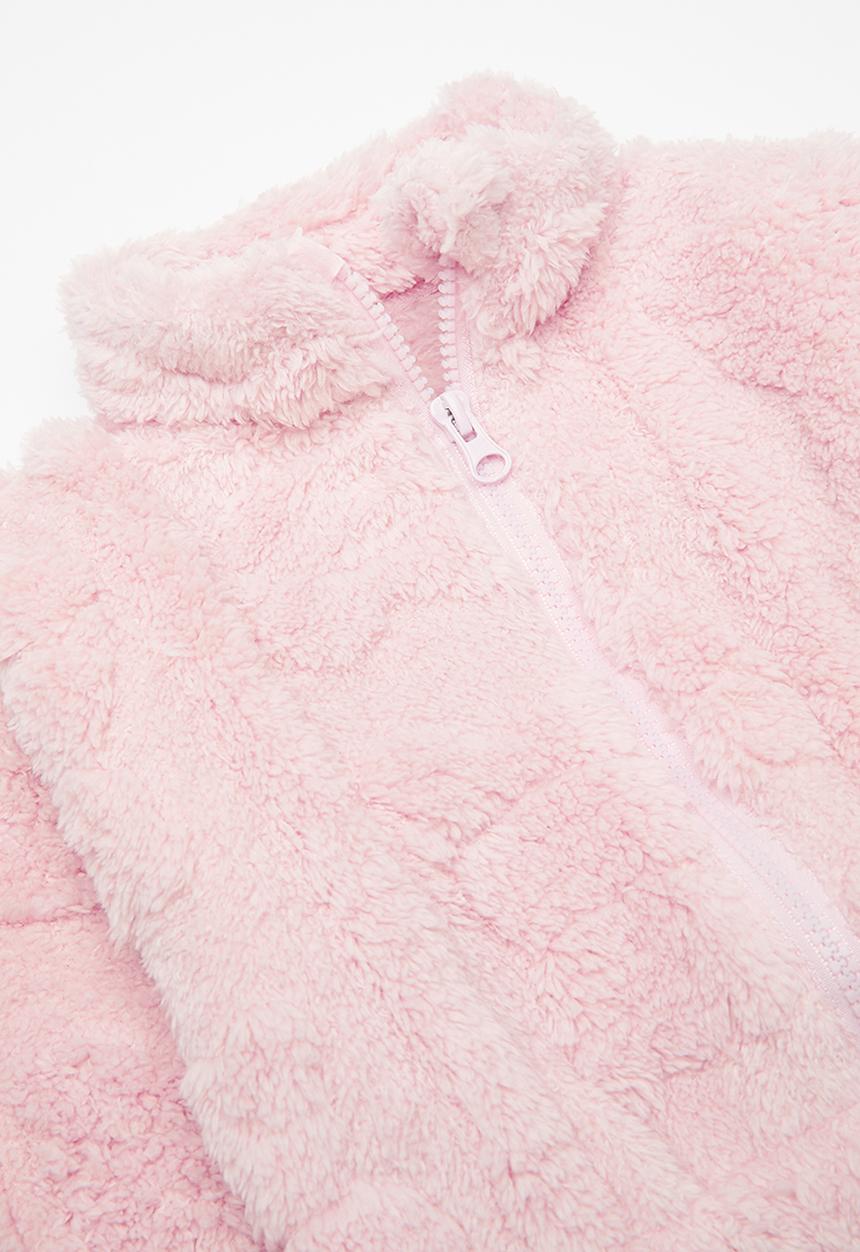 Pop Candy - Teddy fleece jacket - light pink