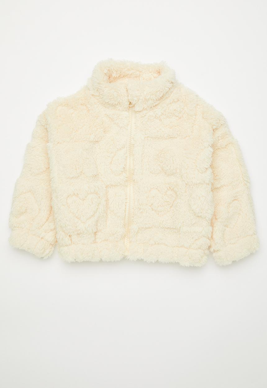 Pop Candy - Teddy fleece jacket - cream